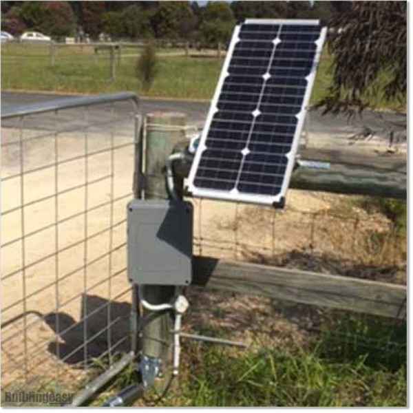 100W 100AHr Solar Operated Single Swing Gate Opener For Medium Duty