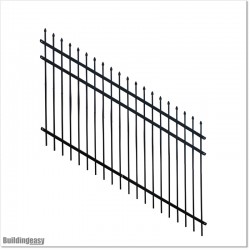 Sloping Steel Fence 1.5M...