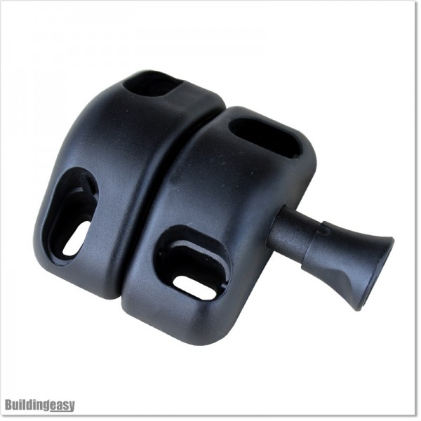 Black colour Magnetic Latch Made out of Strong Polymer Material.