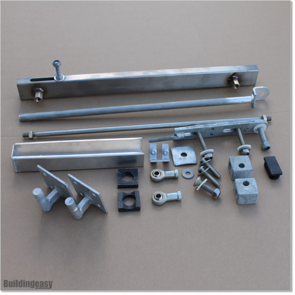 Lifting Hinge For Uphill Driveways. Gate Lifts Up as It Goes Over Higher Ground.