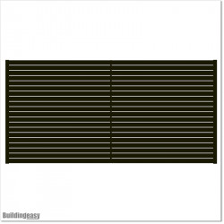 Aluminium Slat Fence 2.4W...