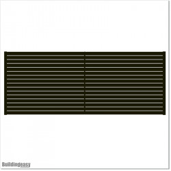 Aluminium Slat Fence 2.4W...