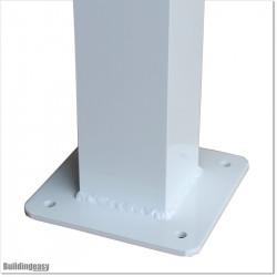 White Colour Post with Base...