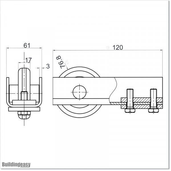 This fits to our Aluminium cantilever Channel. This fits to the end of ...