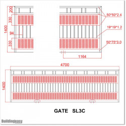 Flat Top Sliding Gate 4.7M (SL3C)