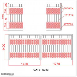 Flat Top Double Gate 3.5M (D34C)