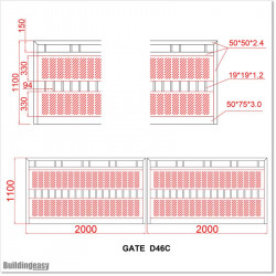 Flat Top Double Gate 4.0M (D46C)