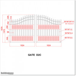 Curved Top Double Gate 2.9M (D11C)