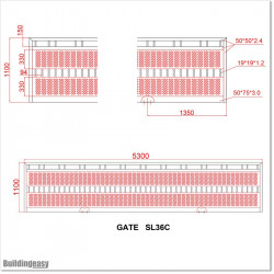 Flat Top Sliding Gate 5.3M (SL36C)