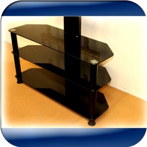 Tv Stands With 3 Tempered Glass Shelves For 42" Tvs in ...