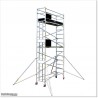 6M Narrow Scaffolding with Inbuilt Ladder Frame and 2 Working Planks.