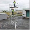 6M Narrow Scaffolding with Inbuilt Ladder Frame and 2 Working Planks.