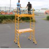 3.6M Scaffolding Tower With Overal Height of 4.6M. Very easy to store.
