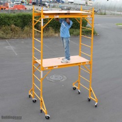 3.6M Scaffolding Tower With Overal Height of 4.6M. Very easy to store.