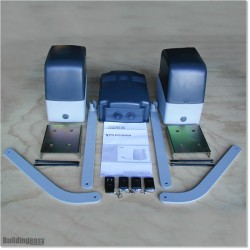 Pillar Mounted  Double Swing Gate Opener Works With Main Power System.