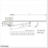 Heavy Duty Long Single Gate Opener For 3M Long Gates Works With 24V Power.