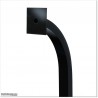 Goose neck aluminium post to mount Keypads or Intercoms.