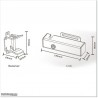 This Gate Lock works 24VDC power supply. Comes with Manual Release Key.
