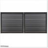 Aluminium Iron Sand Colour Louver Gate 4M wide and  1.75M Height.