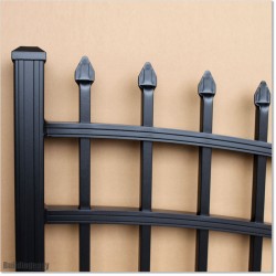 Very Light Aluminium Double Swing Gate 5.5M Wide with Added Privacy.