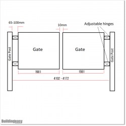 4M Wide Aluminium Curved Top Double Swing Gates in Manukau NZ.
