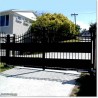 Covered Black Arch top Double Swing Gates 3M Wide in Auckland.