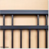 Black Colour 5M Wide Aluminium Double swing Gate in Auckland .