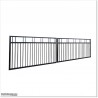 Black Colour 5M Wide Aluminium Double swing Gate in Auckland .
