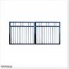 Aluminium Black Powder Coated Double Swing Gate 3.1M Wide.