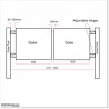 3.3M wide Aluminium Double swing Gate for Cheapest Price in Auckland.