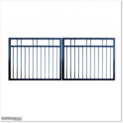 Black 3.6M wide Aluminium Double swing Gate With the Best Quality.