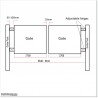 5.4 M wide Aluminium Swing Gate with the Best Quality and For Best Price