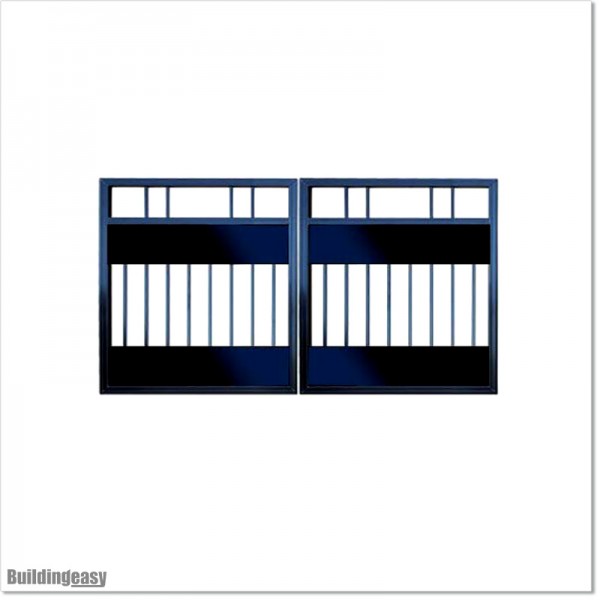 2.7M Wide Aluminium Double Swing Gate with more Privacy in Auckland.