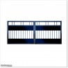 Black 3.6M Wide Aluminium Double Swing Gate With More Privacy in AKL.