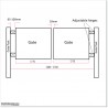 3.6M Aluminium Swing Gate with Fitted Sheets For Best Price In Auckland.