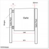 1.35 M wide Aluminium Pedestrian Gates 1.7M High in Auckland.