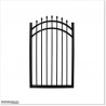 Quality Aluminium Curved Top Pedestrian Gates 1.4M High With Parts.