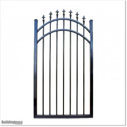 Aluminium Arched Top Pedestrian Gates 1.7M High In Auckland.