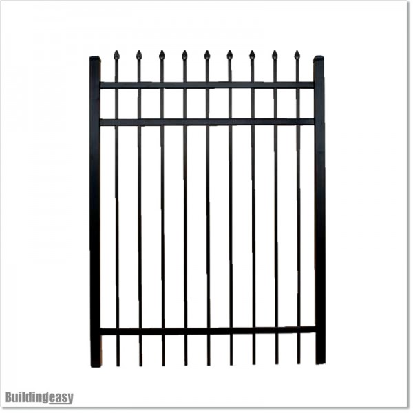 Steel pedestrian gate is 1.2M wide and 1.45 high.