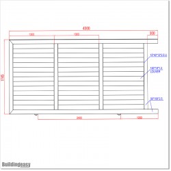 Silver Colour 4M Wide Louver Aluminium Sliding Gate 1.8M High in Auckland