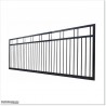Black Sliding Gates 5.3M Wide and 1.7M High With Fittings in Auckland.