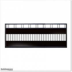 Covered Flat Top Sliding Gates 4.2 Wide and 1.5M High With Plates Fitted.