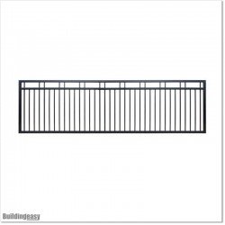4.3M Wide Aluminium Flat Top Sliding Gate 1.2M High in Auckland.