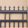 4.7M Wide Aluminium Sliding Gate 1.2M High Spear Heads Fitted For Security.