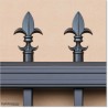 4.7M Wide Aluminium Sliding Gate 1.2M High Spear Heads Fitted For Security.