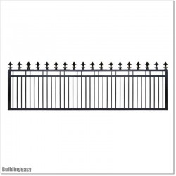 4.7M Wide Aluminium Sliding Gate 1.2M High Spear Heads Fitted For Security.
