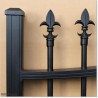 Stylish Black Colour Arch Top Sliding Gates 5.5M Wide and 1.8M High