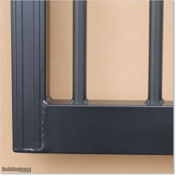 Stylish Black Colour Arch Top Sliding Gates 5.5M Wide and 1.8M High