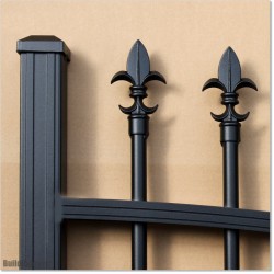 Stylish Black Colour Arch Top Sliding Gates 5.5M Wide and 1.8M High