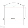 Stylish And Covered Arch Top Sliding Gates 5.5M Wide and 1.8M High.